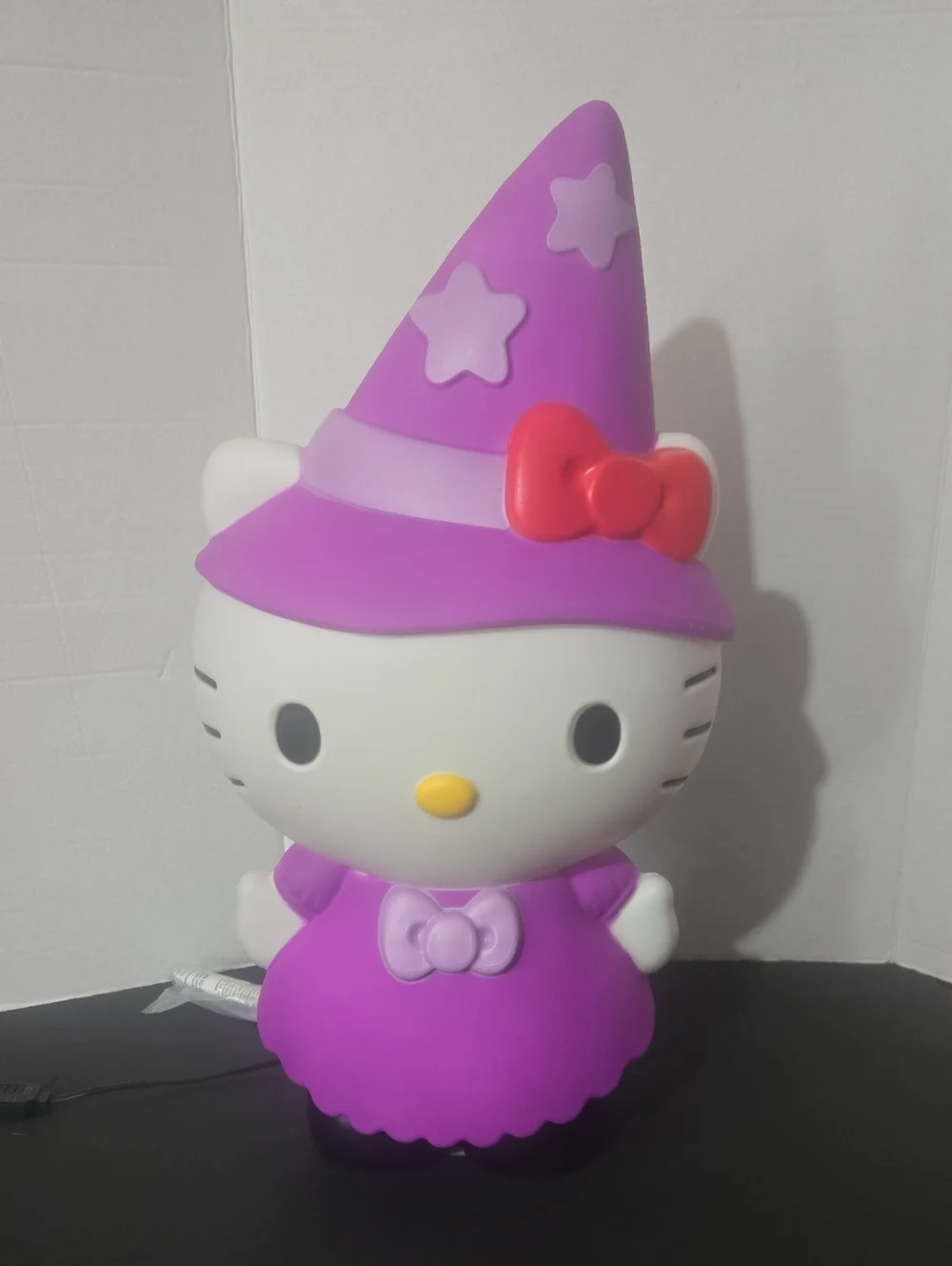 Hello Kitty Blow Mold Witch Halloween Lighted Yard Decor Sculpture 22” Plug-in